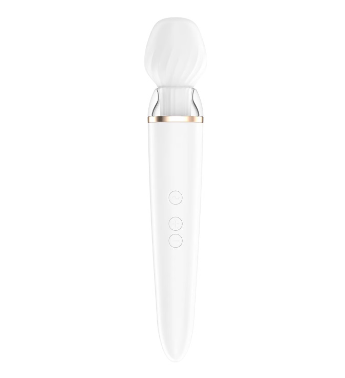 Satisfyer - Double Wand-er APP Massager - White photo-3