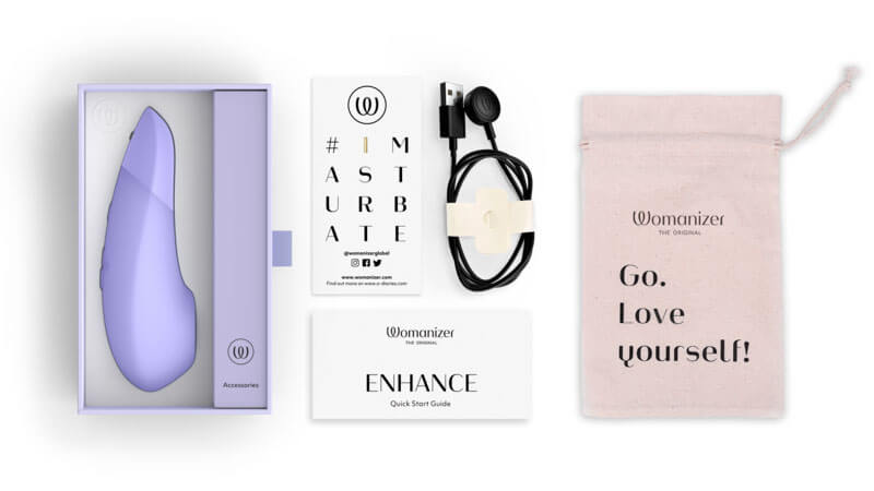 Womanizer - Enhance Pleasure Air & Deep Vibration Clit Stimulator - Lilac photo-13