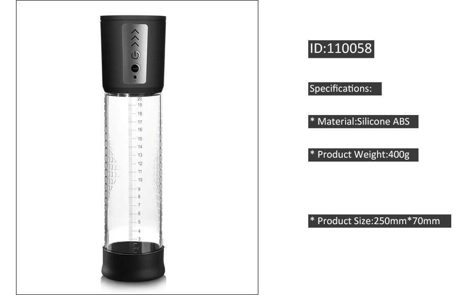 Canwin - Penis Pump 300x70mm Rechargeable photo-3