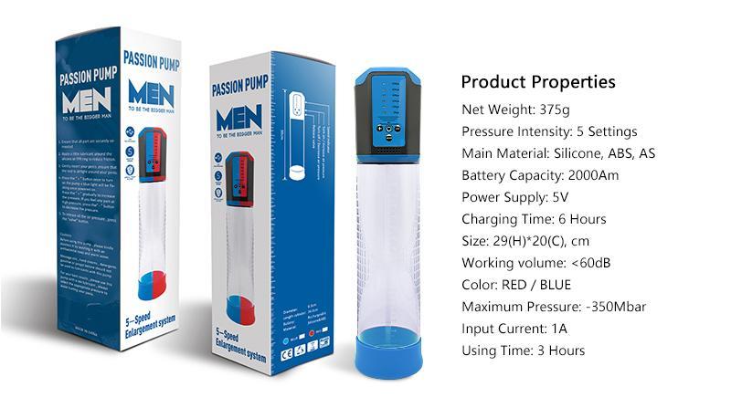 Canwin - Penis Auto Pump - Blue photo-7