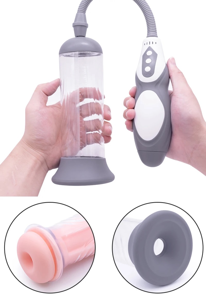 Canwin - Dildo Shape Pump Masturbator w Flesh Sleeve photo-2