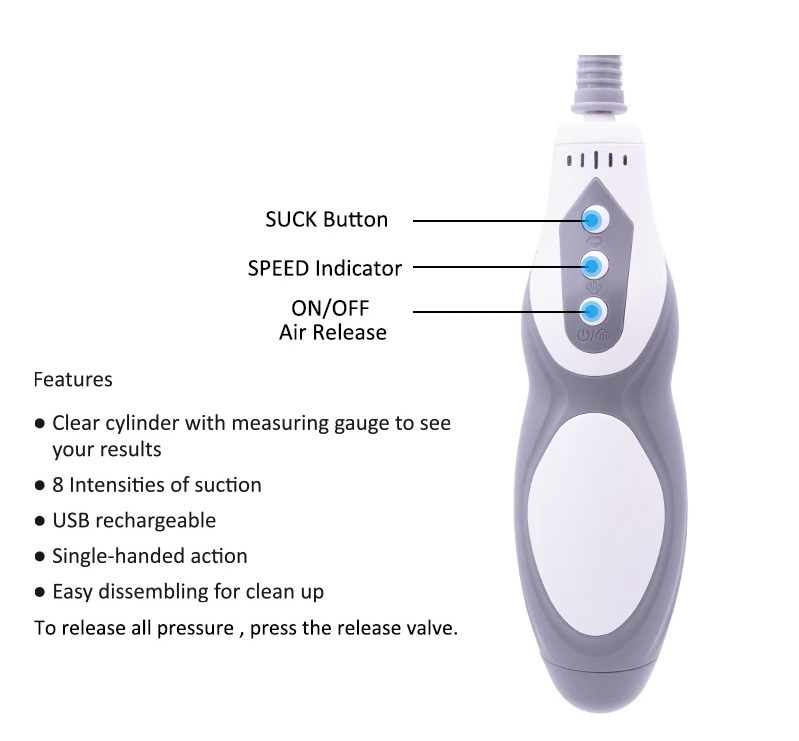 Canwin - Dildo Shape Pump Masturbator w Flesh Sleeve photo-8