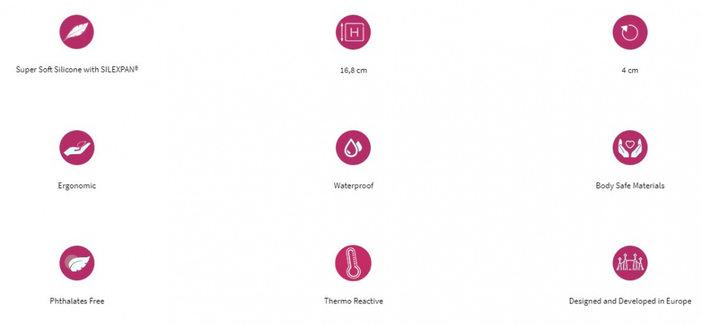 Adrien Lastic - 6.6'' Silicone Dildo - Red photo-4