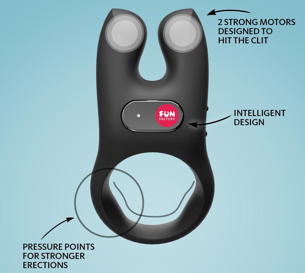 Fun Factory - Nos Vibro Ring - Black photo-7