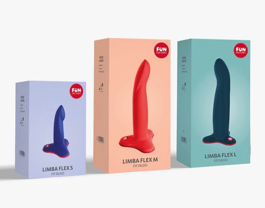 Fun Factory - Limba Flex M Bendable Dildo - Flashy Coral photo-11