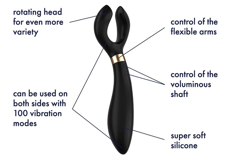Satisfyer - Endless Fun Multi-Use Vibrator - Black photo-4