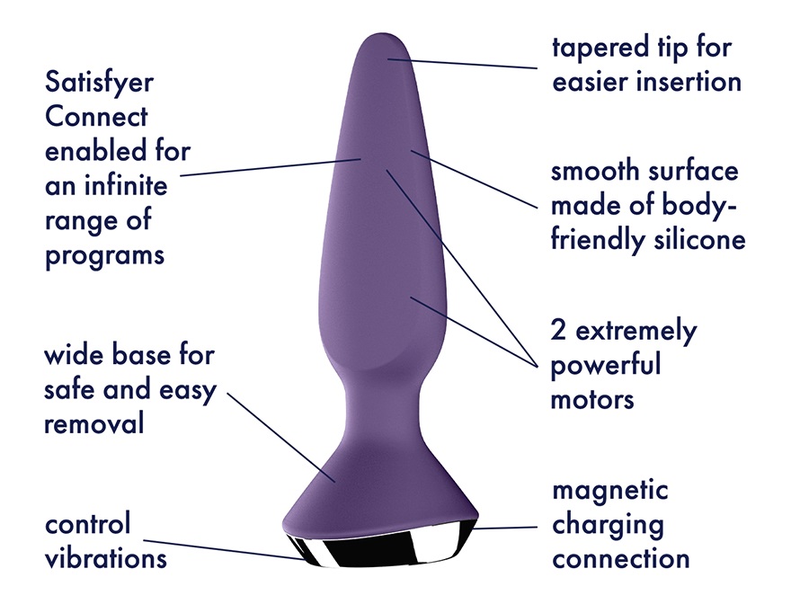 Satisfyer - Plug-ilicious 1 Vibrator - Purple photo-5