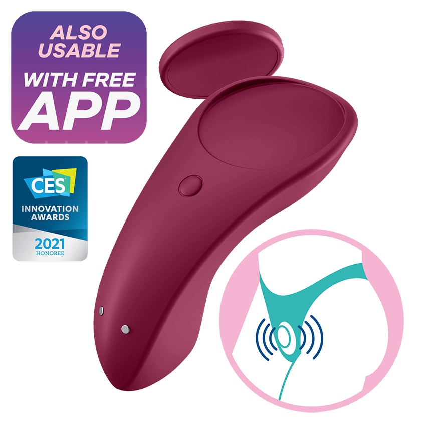 Satisfyer - Sexy Secret Panty Vibe Small - Red photo-2