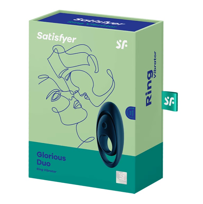 Satisfyer - Glorious Duo Vibro Ring - Dark Blue photo-6