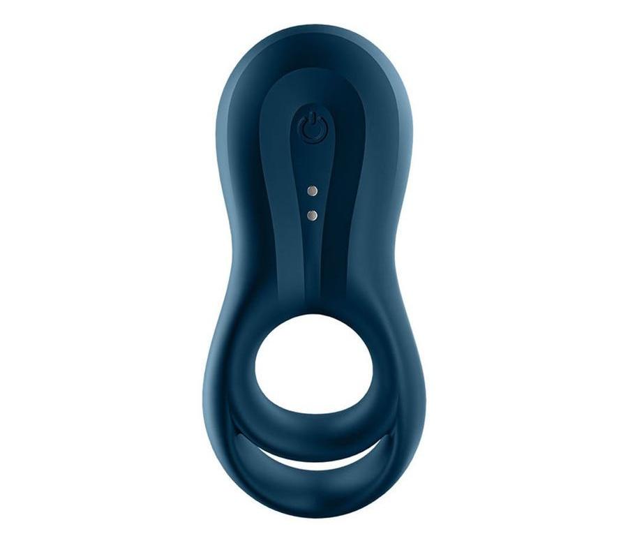 Satisfyer - Epic Duo Ring Vibrator - Navy Blue photo-3