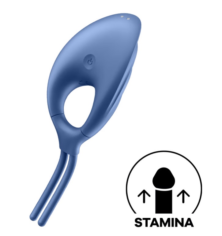 Satisfyer - Swordsman Vibro Ring - Blue photo-3