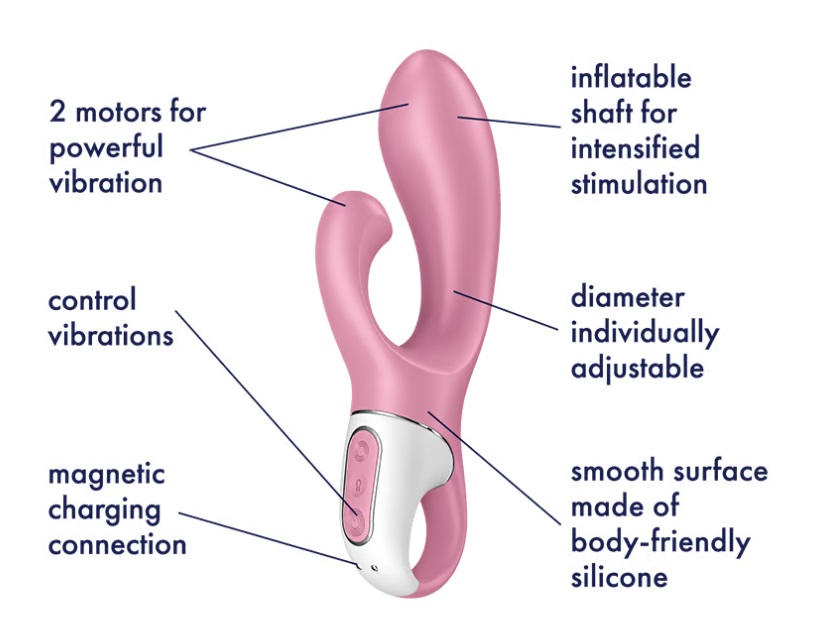 Satisfyer - Air Pump Bunny 2 - Pink photo-4