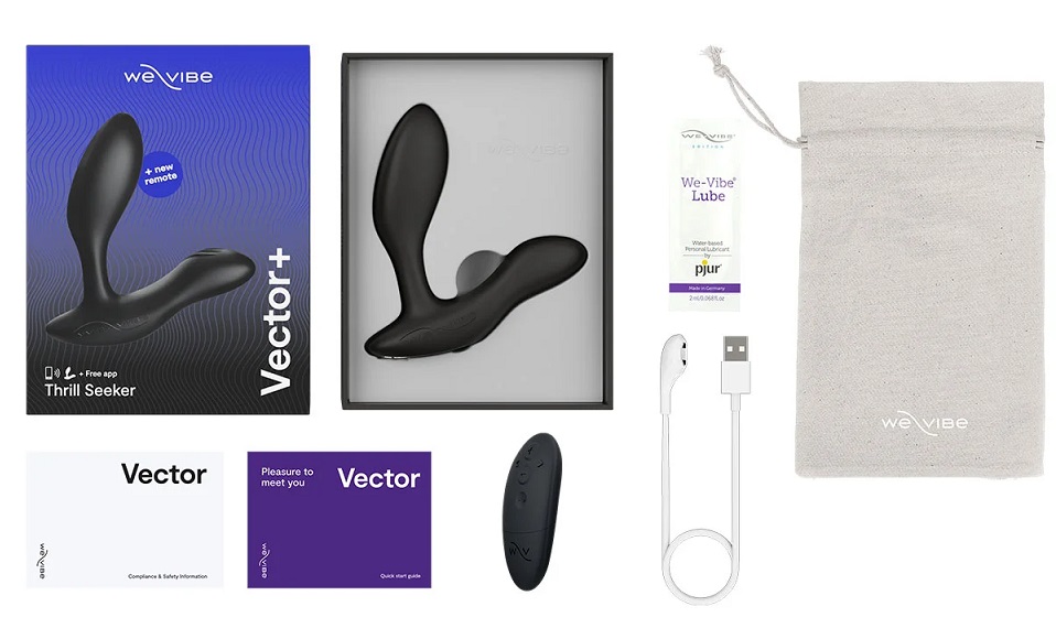We-Vibe - Vector Plus Vibrating Prostate Massager - Black photo-11