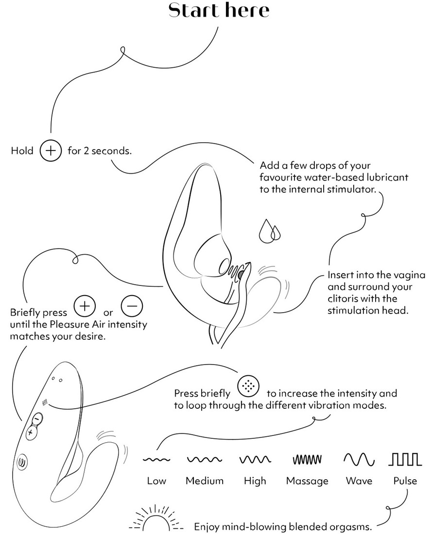 Womanizer - Blend Air Rabbit Vibrator - Blue photo-11