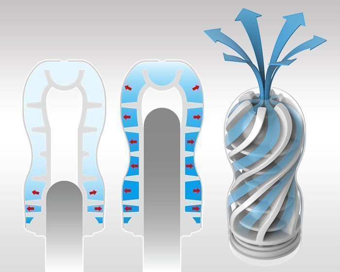 Tenga - Air Cushion Cup Regular - Red (Renewal) photo-3