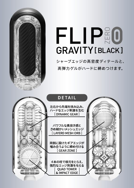 Tenga - Flip Zero Gravity - Black photo-7