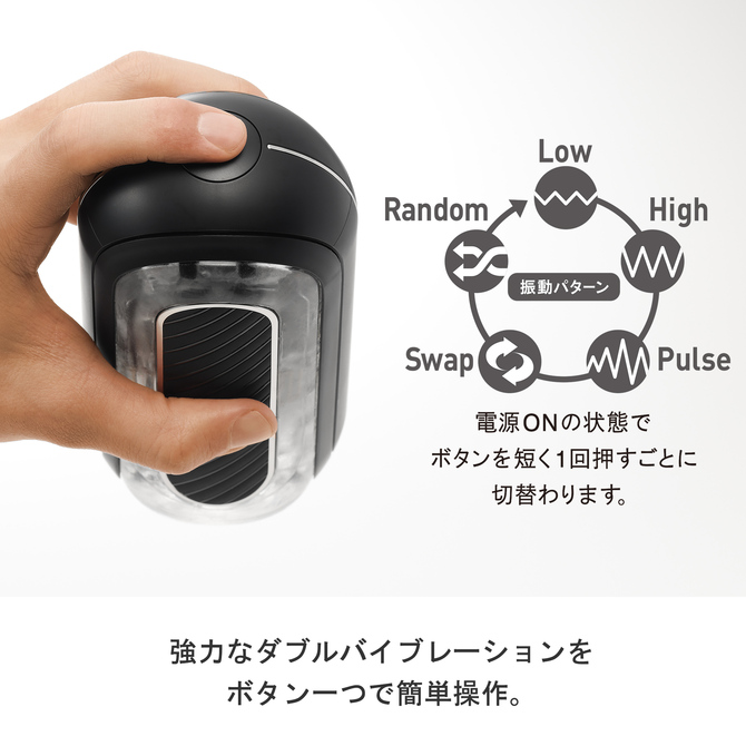Tenga - Flip Zero Gravity Electronic Vibration - Black photo-3