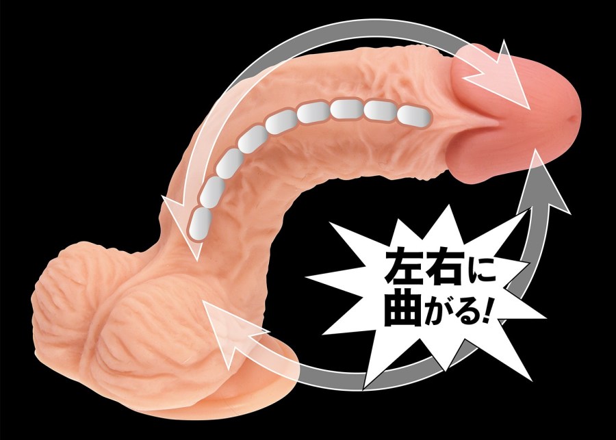 NPG - Bendable Dildo 21cm - Skin photo-5