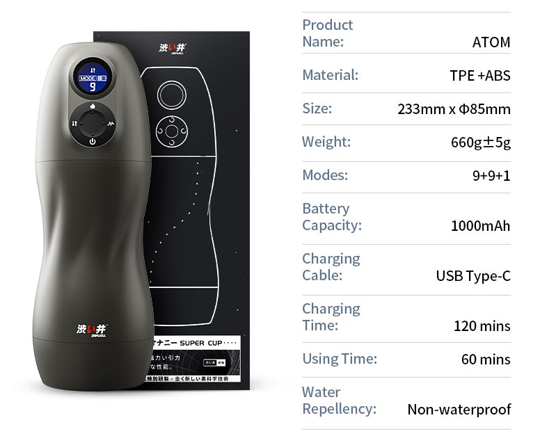 Drywell - Atom Sucking Masturbator - Black photo-8