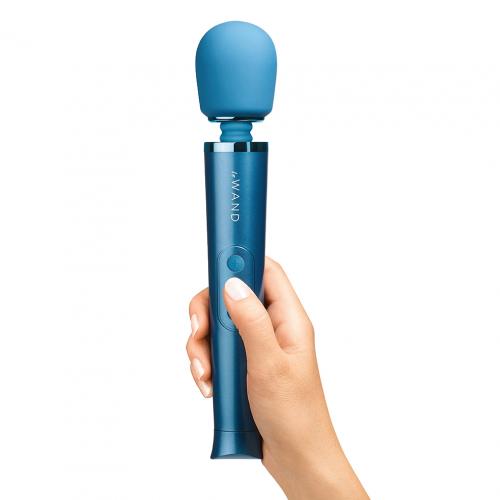 Le Wand - Petite Rechargeable Vibrating Massager - Blue photo-2