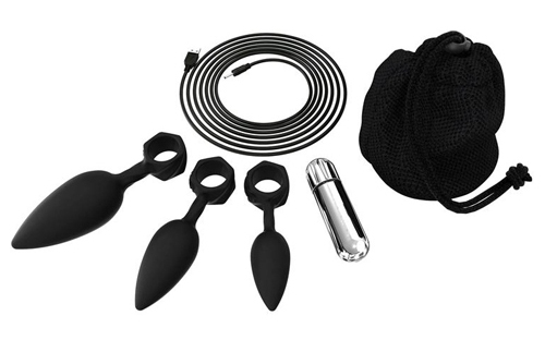 Bathmate - Anal Training Vibro Plugs - Black photo-4