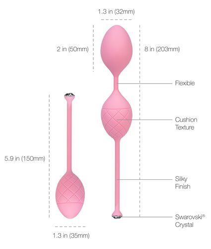 Pillow Talk - Frisky Kegel Balls - Pink photo-6