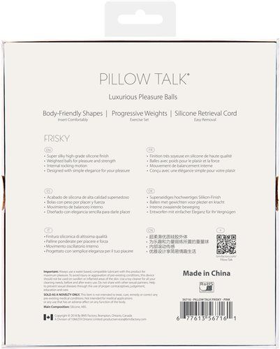 Pillow Talk - Frisky Kegel Balls - Pink photo-8