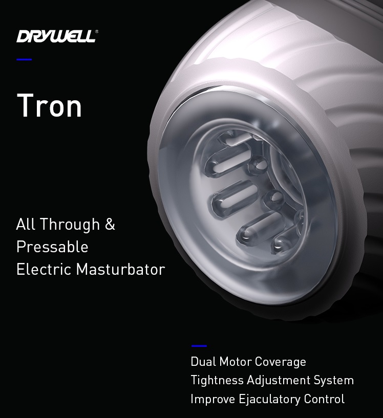 Drywell - Tron Vibro Masturbator - White photo-8