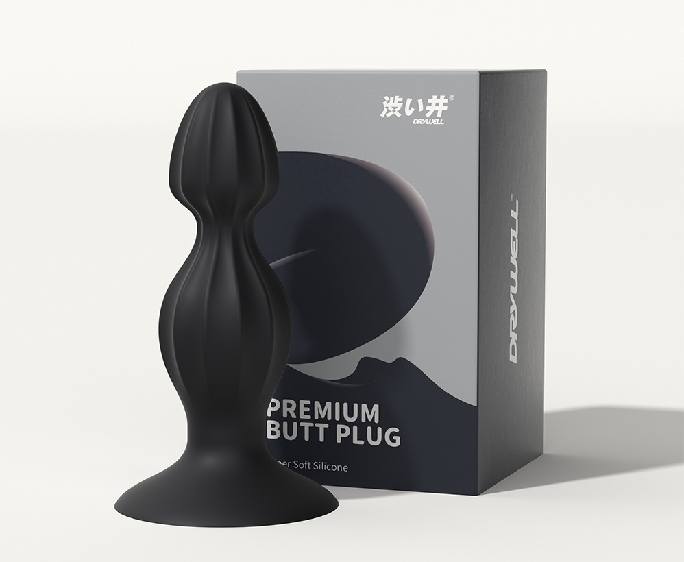 Drywell - Flo Silicone Anal Plug - Black photo-8