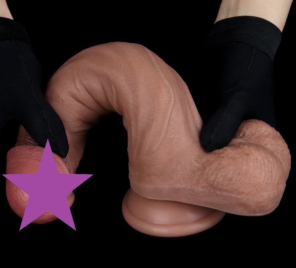 Lovetoy - 9'' Dual Layered Natural Dildo - Brown photo-2