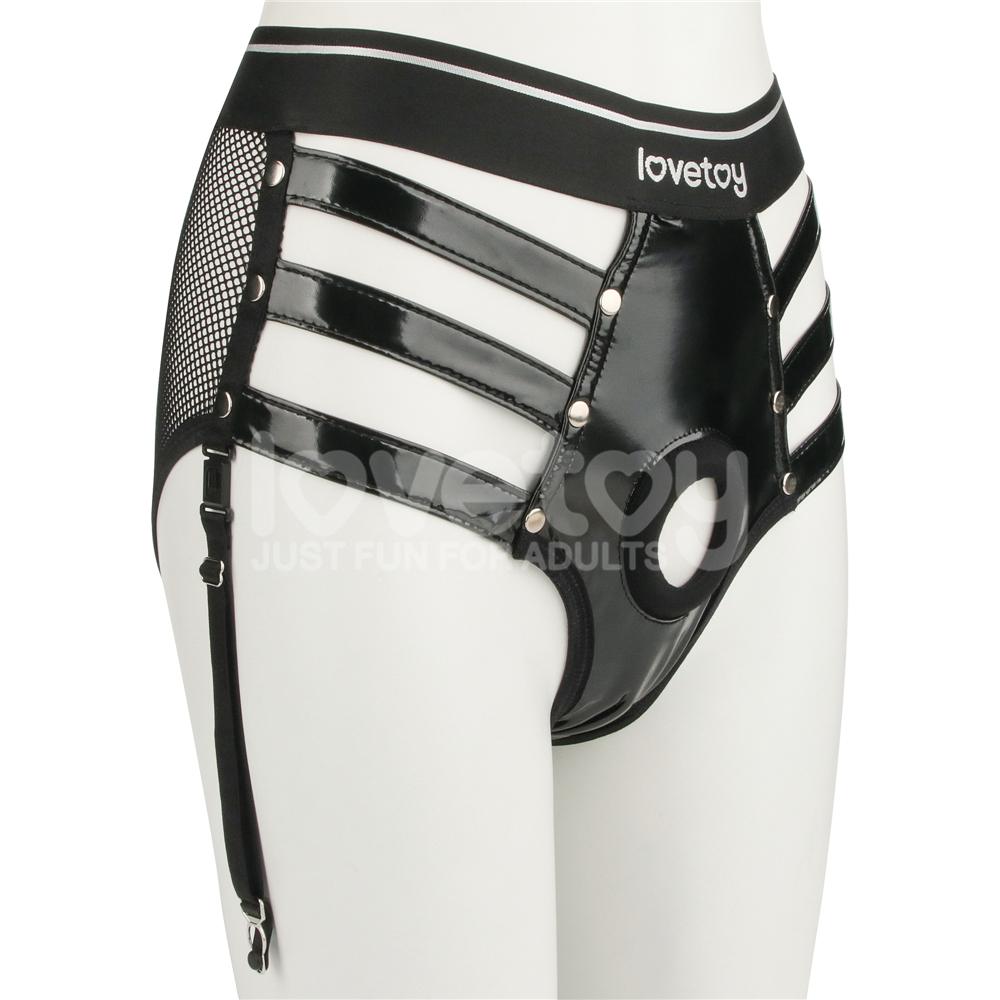 Lovetoy - Rebellion Reign Harness Strap-On Set XS/S - Black photo-6