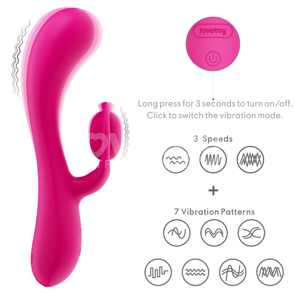 Lovetoy - Orbit Rabbit Vibrator - Pink photo-15