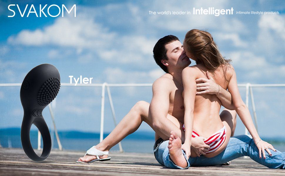 SVAKOM - Tyler Vibro Ring - Black photo-9