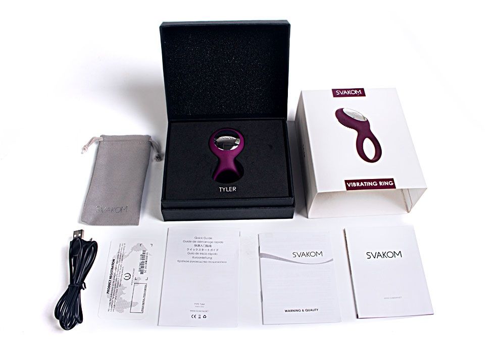 SVAKOM - Tyler Vibro Ring - Black photo-16