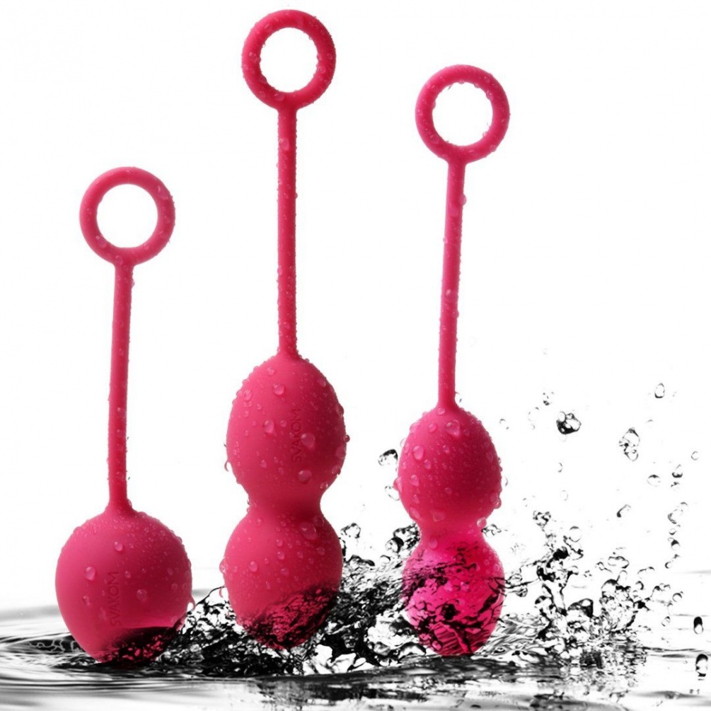 SVAKOM - Nova Kegel Balls - Plum Red photo-7