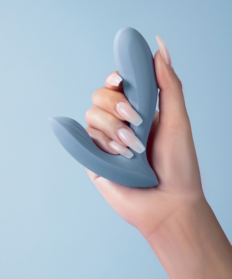 SVAKOM - Erica APP Wearable Vibrator - Dusty Blue photo-2