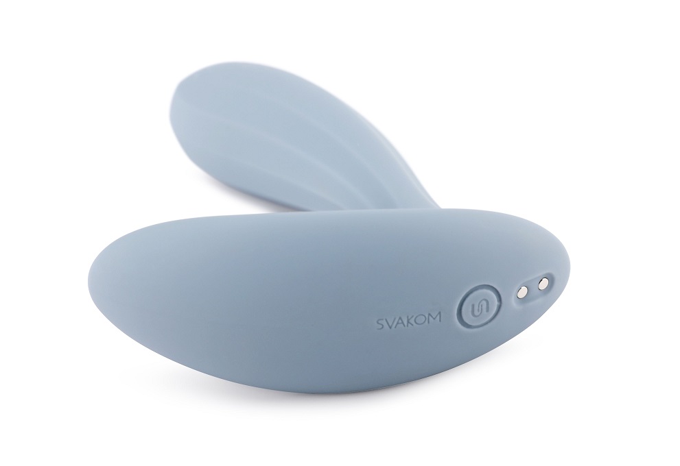 SVAKOM - Erica APP Wearable Vibrator - Dusty Blue photo-6