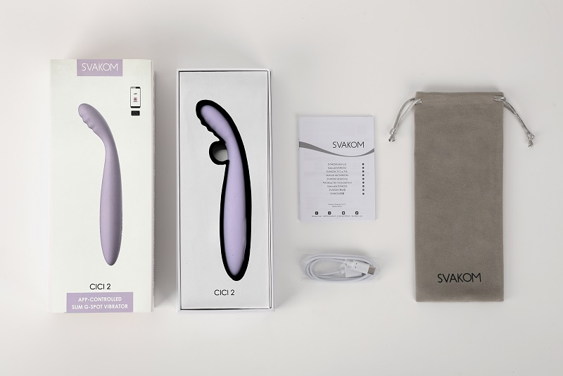 SVAKOM - Cici 2 APP G-spot Vibrator - Pastel Lilac photo-18