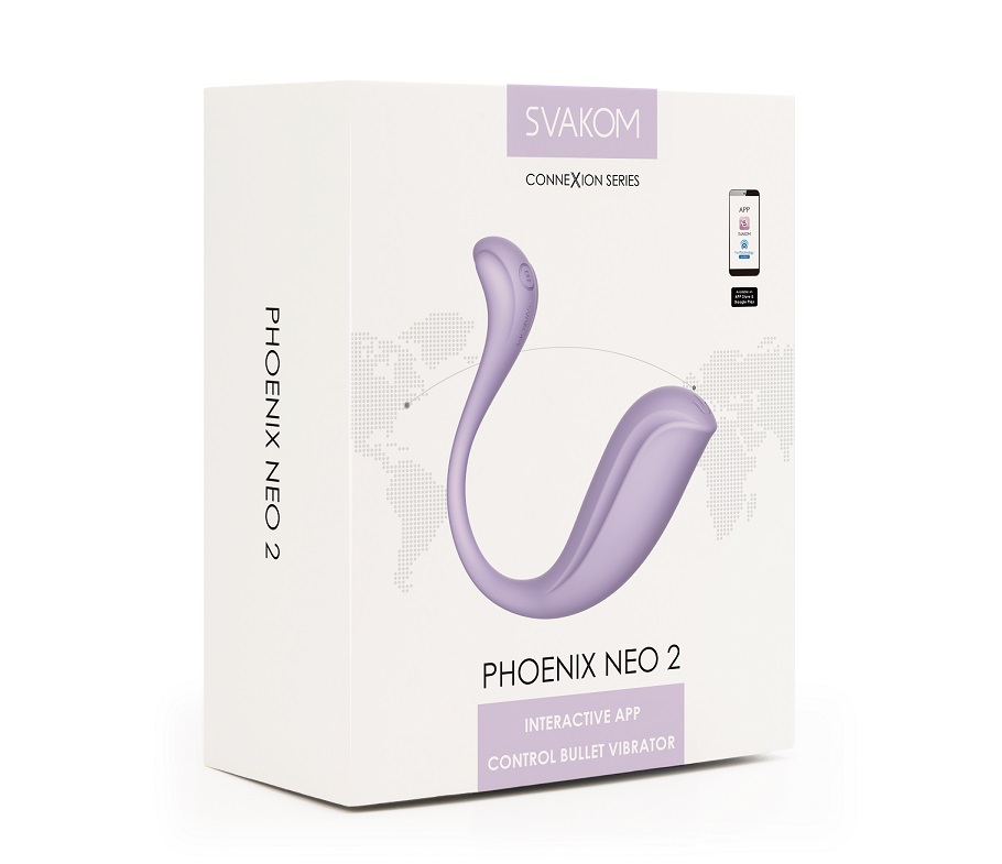 SVAKOM - Phoenix Neo 2 Interactive Egg Vibrator - Pastel Lilac photo-16