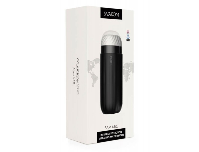 SVAKOM - Sam Neo Interactive Masturbator - Black photo-9