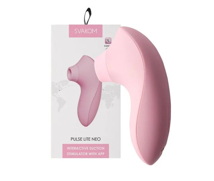 SVAKOM - Pulse Lite Neo Interactive Stimulator - Pale Rosette photo-13