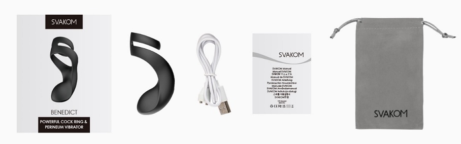 SVAKOM - Benedict Double Ring Perineum Stimulator - Black photo-11