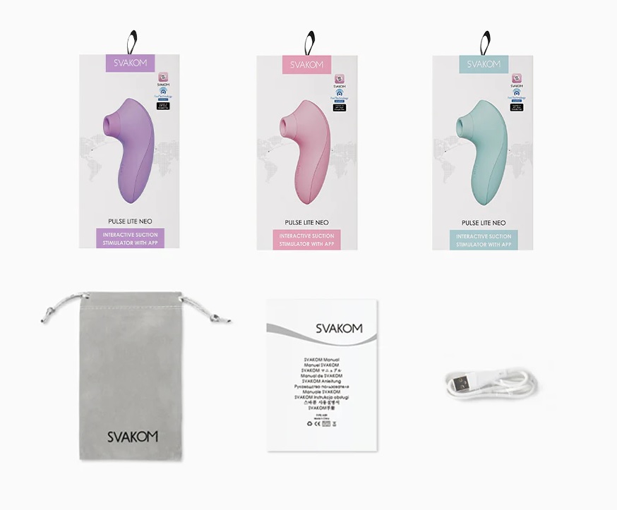 SVAKOM - Pulse Lite Neo Interactive Stimulator - Lavender photo-12