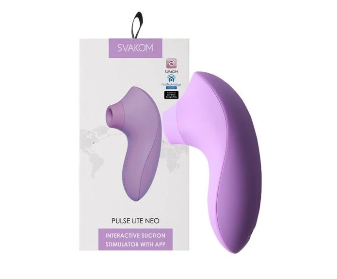 SVAKOM - Pulse Lite Neo Interactive Stimulator - Lavender photo-14