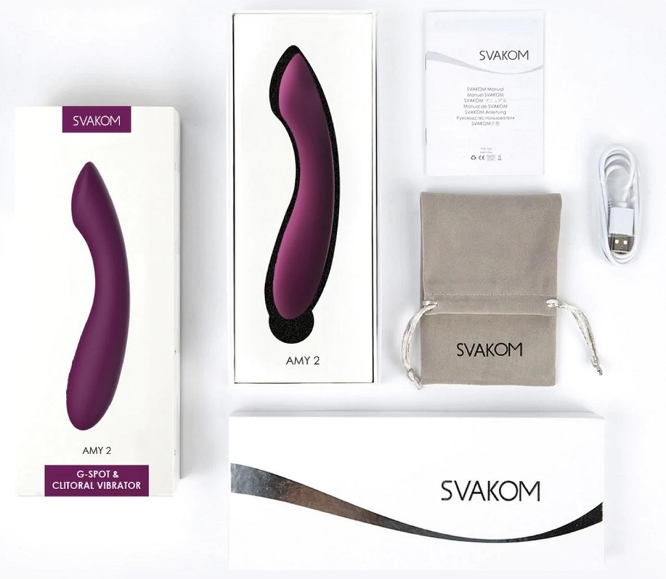 SVAKOM - Amy 2 Flexible G-spot Vibrator - Violet photo-9