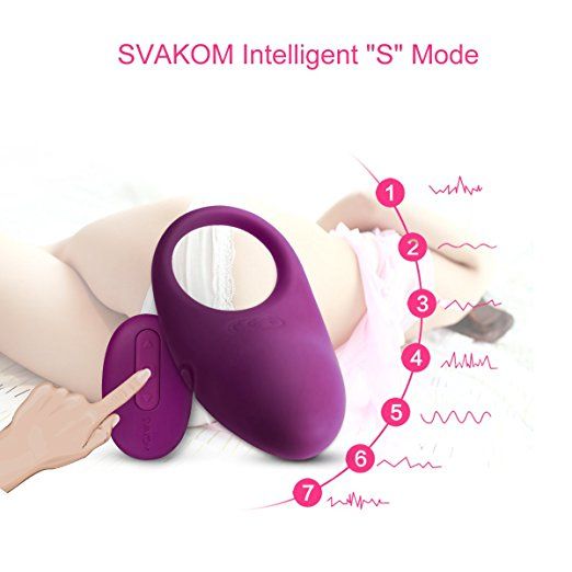 SVAKOM - Winni Remote Control Vibro Ring - Violet photo-12