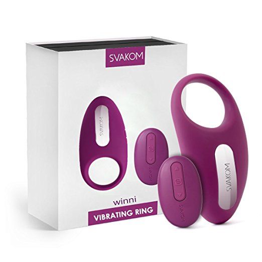 SVAKOM - Winni Remote Control Vibro Ring - Violet photo-15