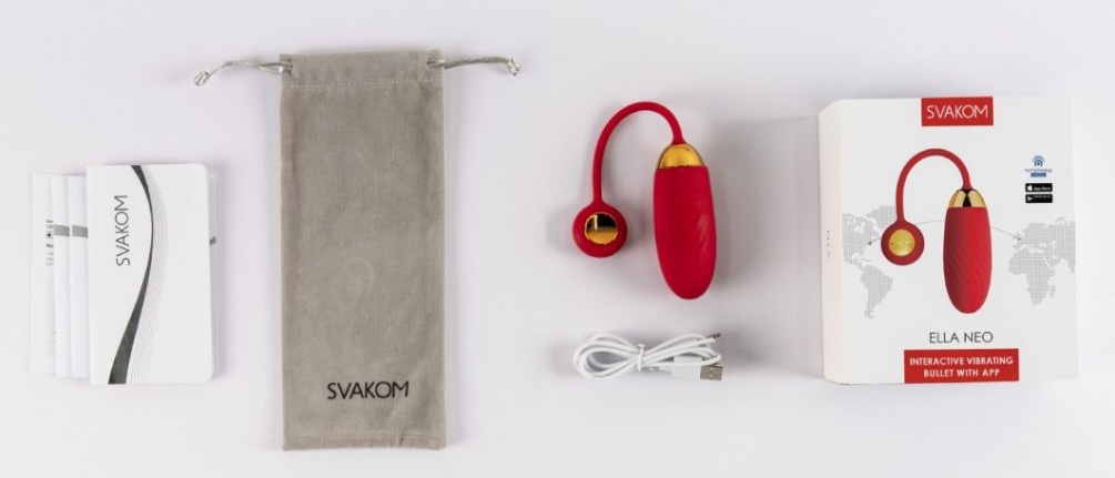 SVAKOM - Ella Neo Interactive Egg Vibrator - Red photo-12