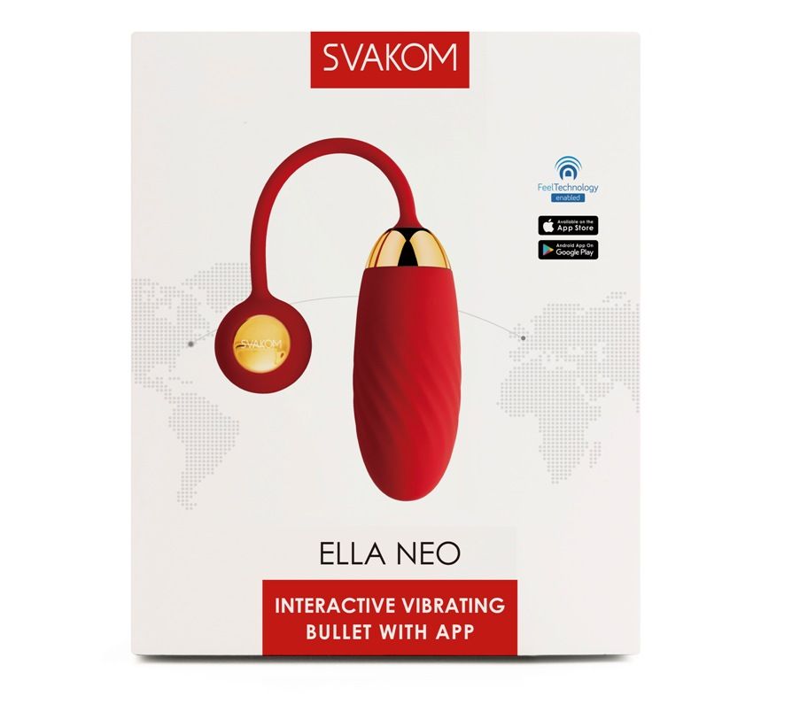 SVAKOM - Ella Neo Interactive Egg Vibrator - Red photo-13
