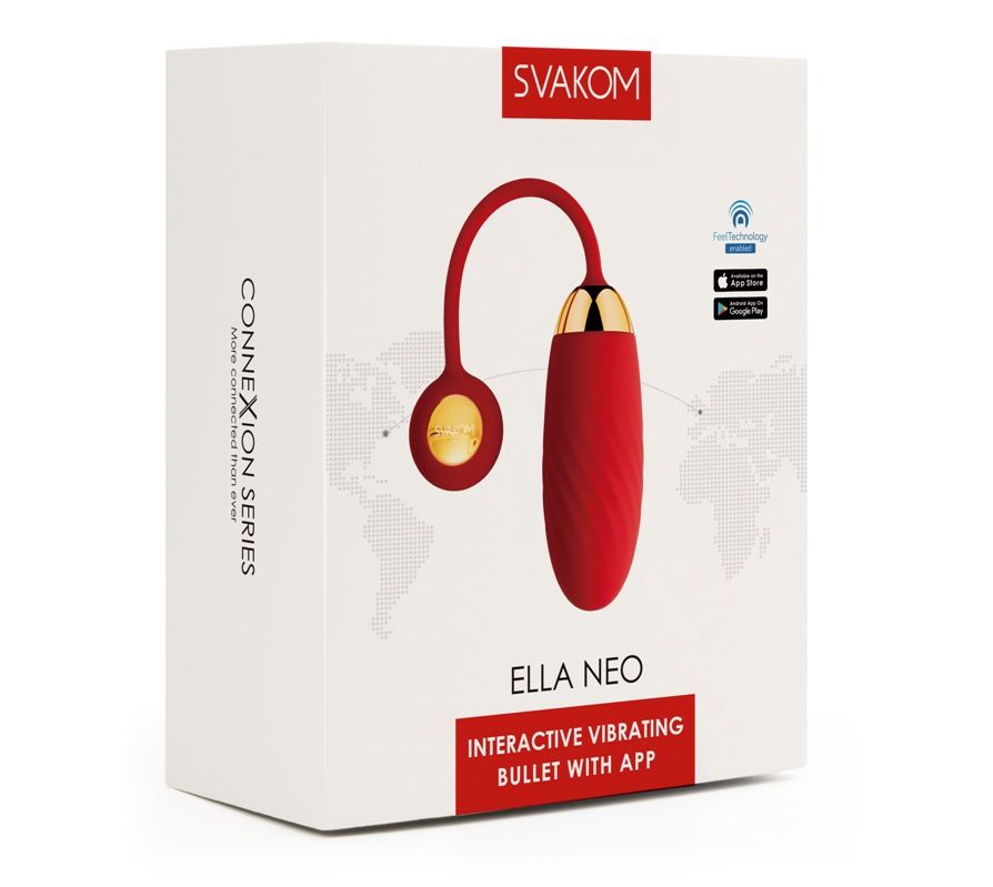 SVAKOM - Ella Neo Interactive Egg Vibrator - Red photo-14